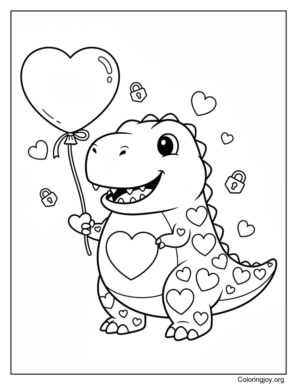 Dinosaurio de San Valentín