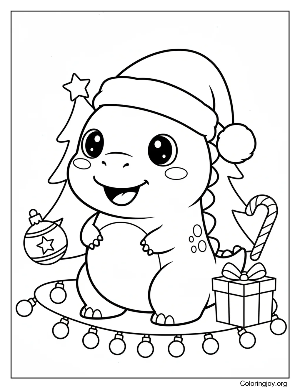 Dinosaurio navideño