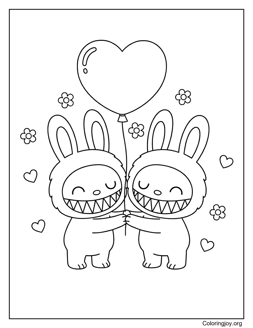 Dos Labubu San Valentín