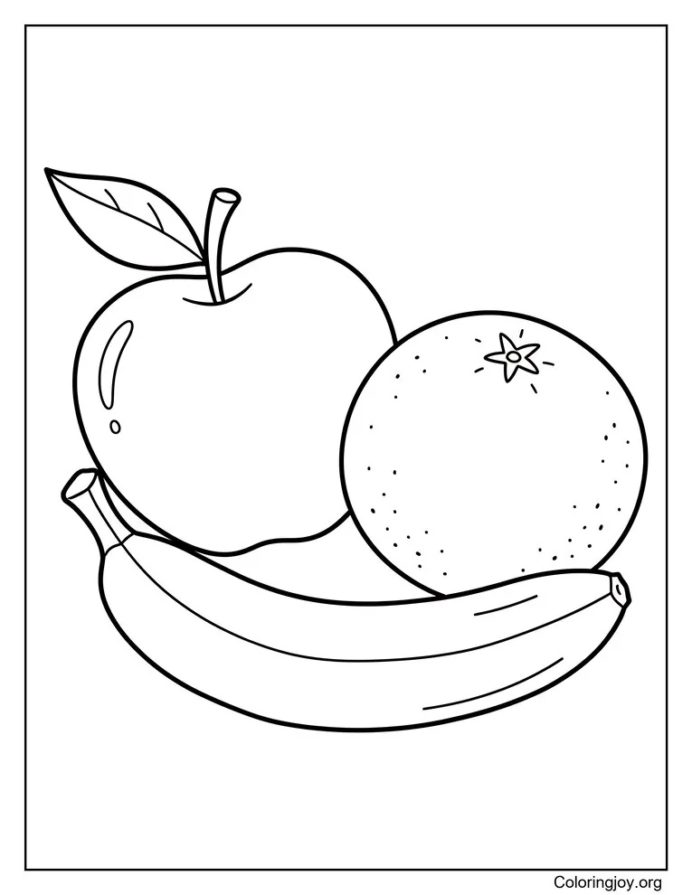 El trío de frutas felices