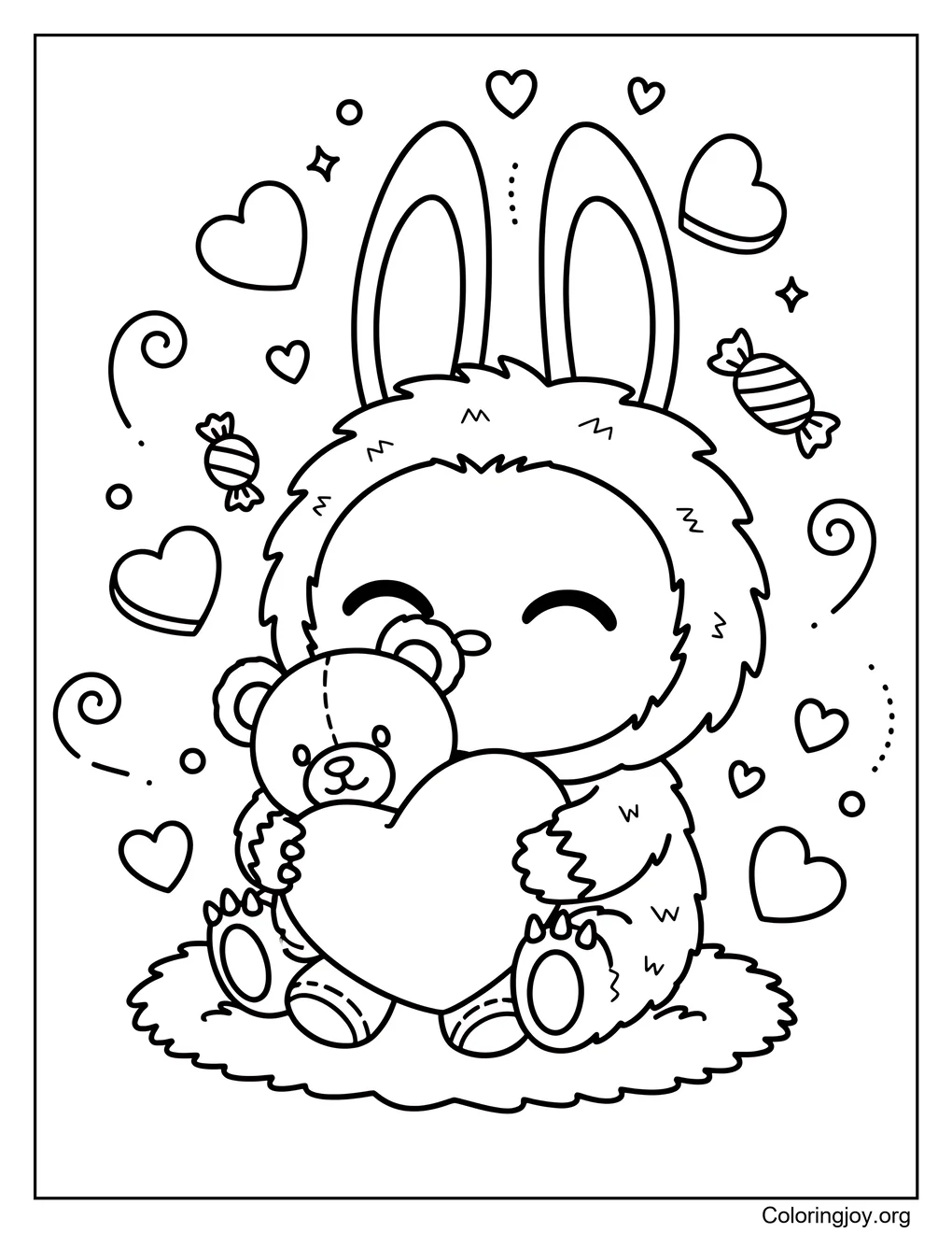 El más sincero abrazo de Labubu