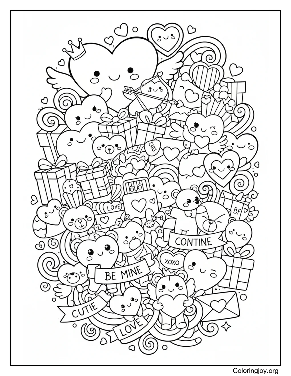 Doodle de San Valentín