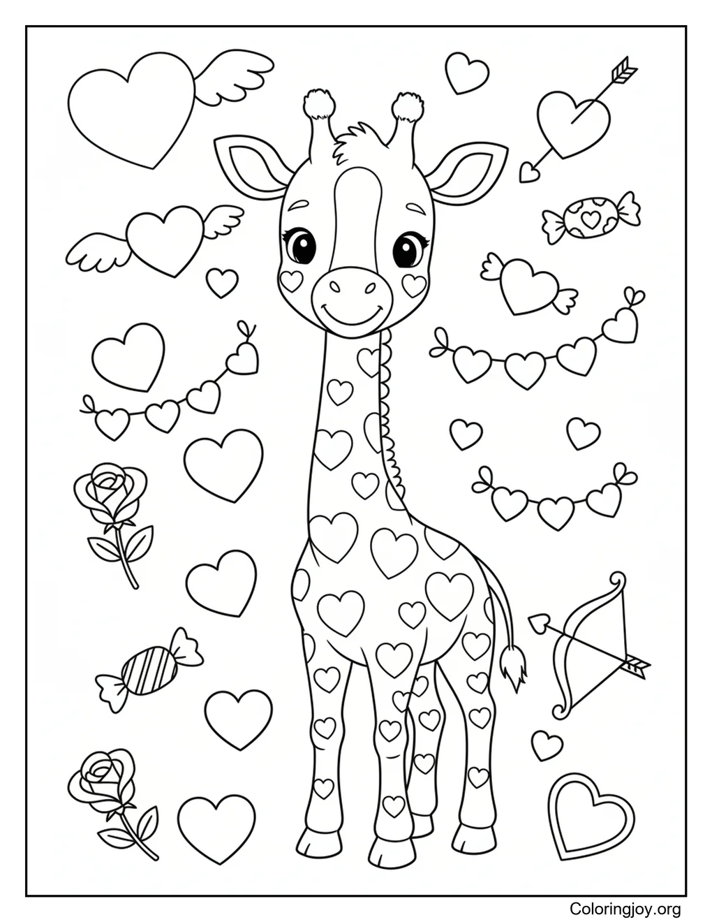 Jirafa San Valentín