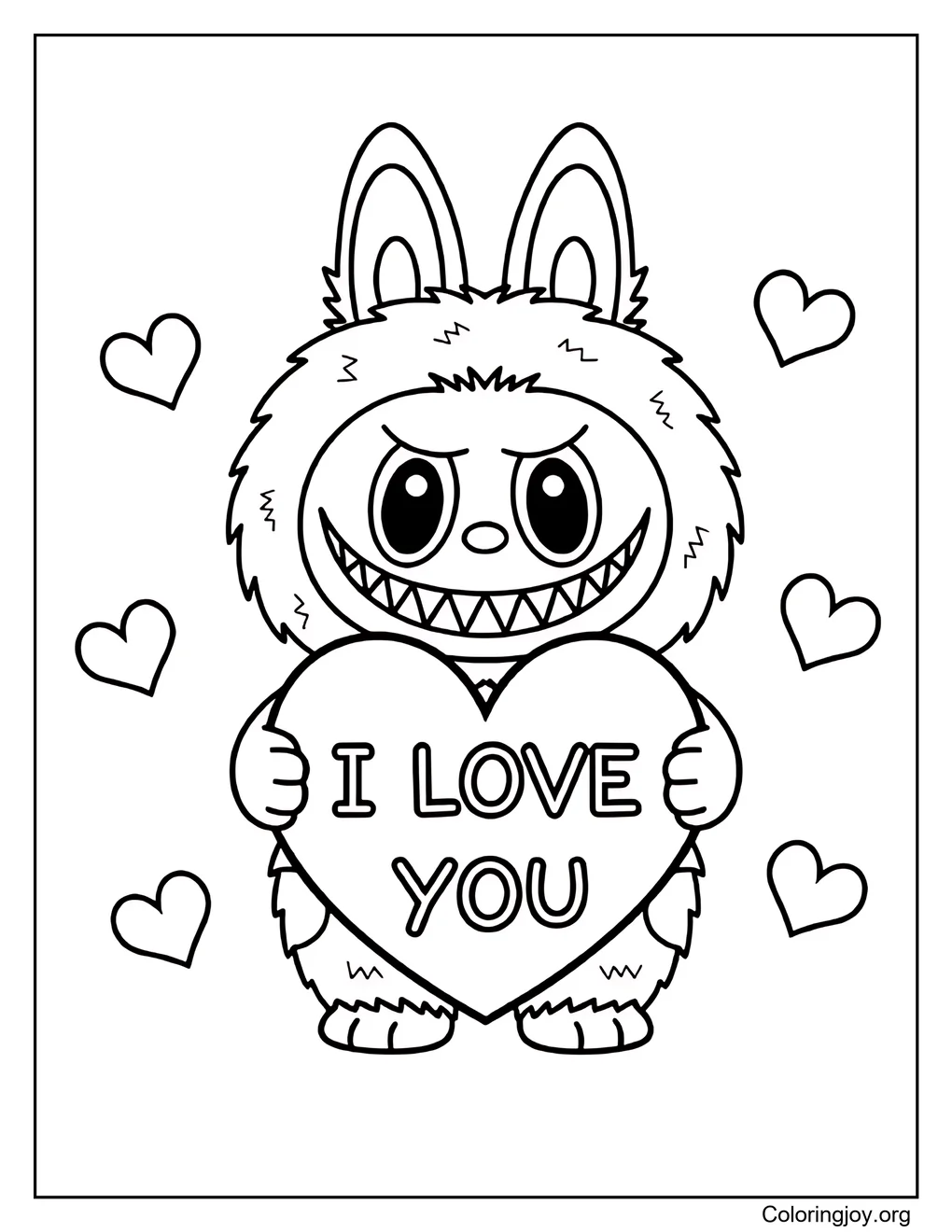 Labubu San Valentín TE AMO