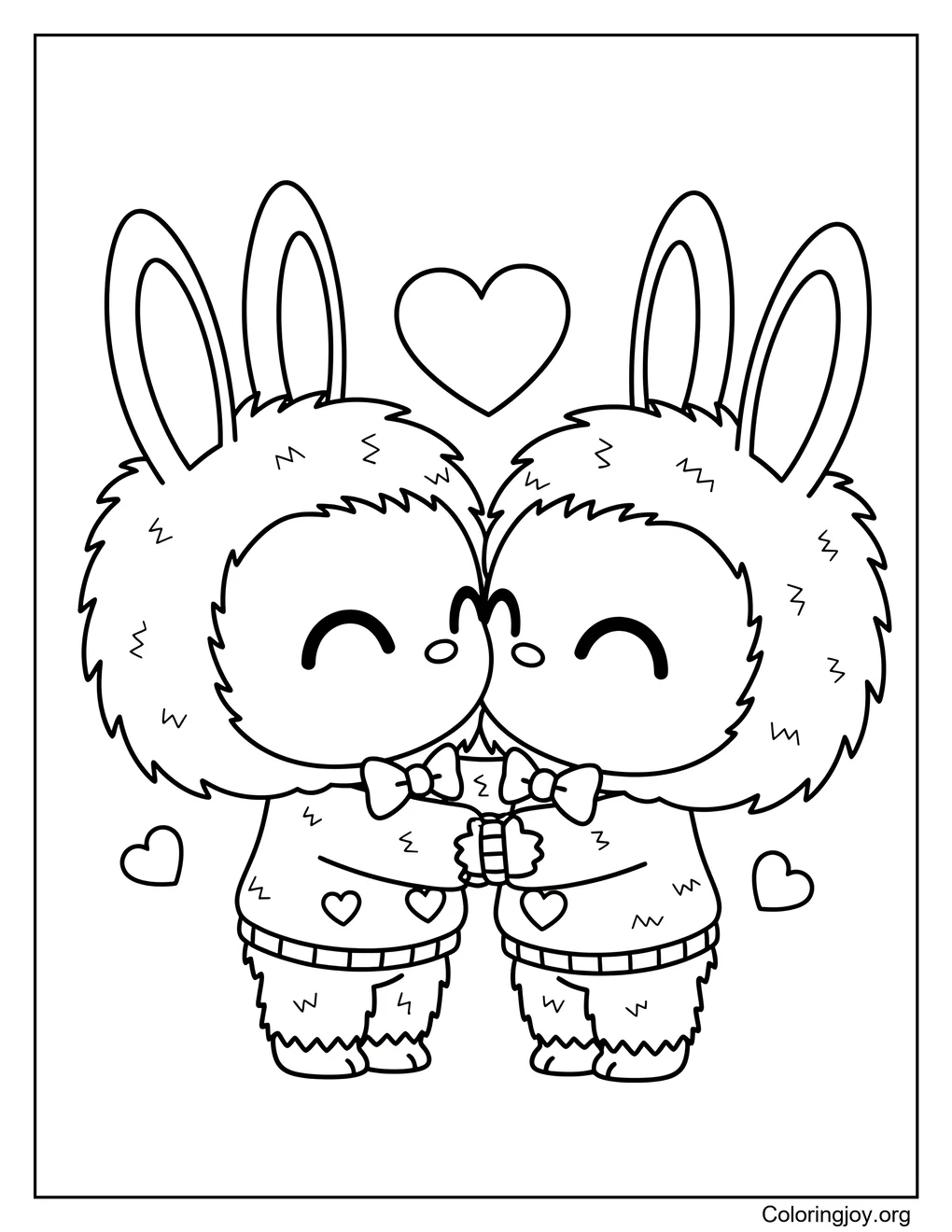 El dulce abrazo de San Valentín de Labubu