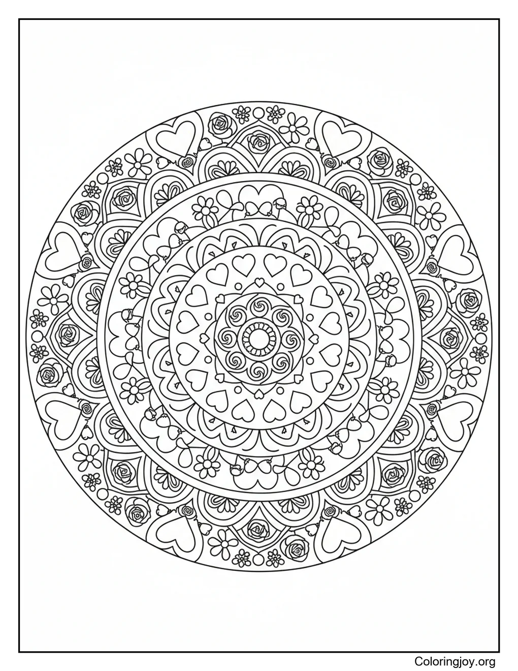Mandala de San Valentín