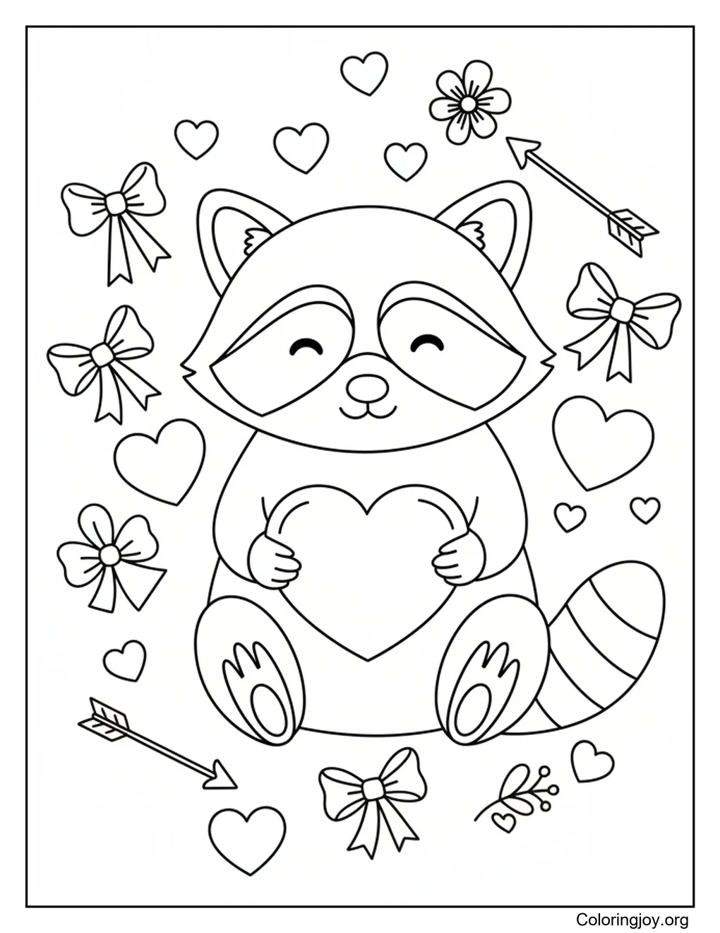 Mapache San Valentín