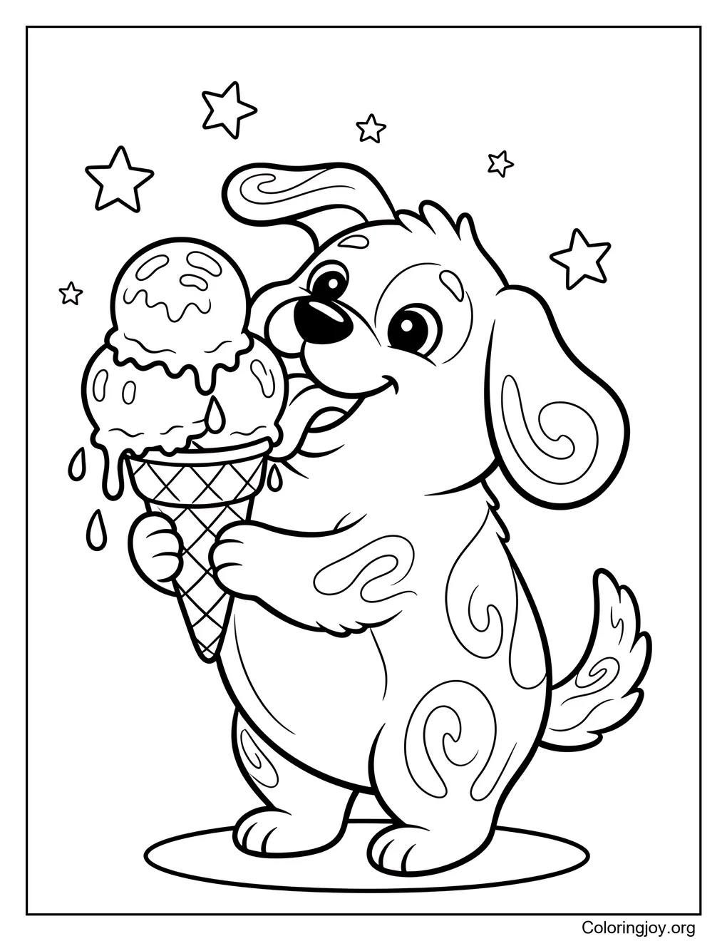 Perro en vacaciones de verano