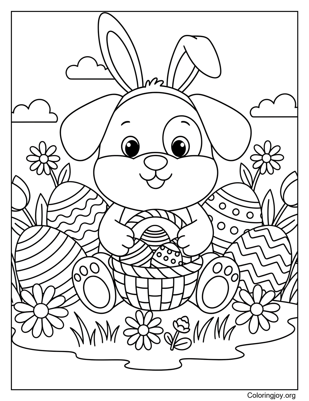 Perro granjero en su tractor