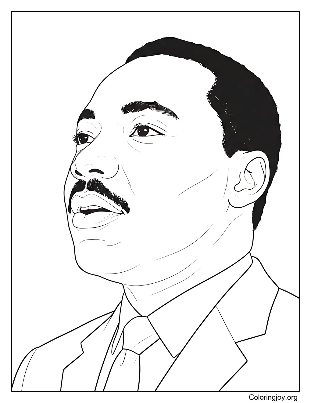 Primer plano de Martin luther king Jr