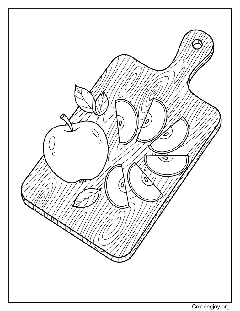 Rodajas de manzana fresca