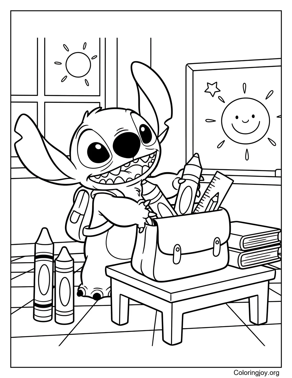 Stitch regreso a la escuela