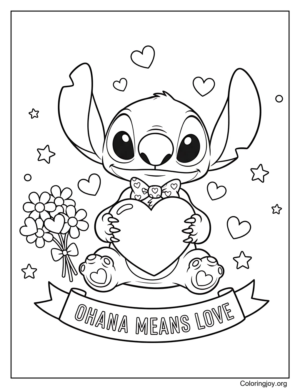 Momento de San Valentín Ohana de Stitch
