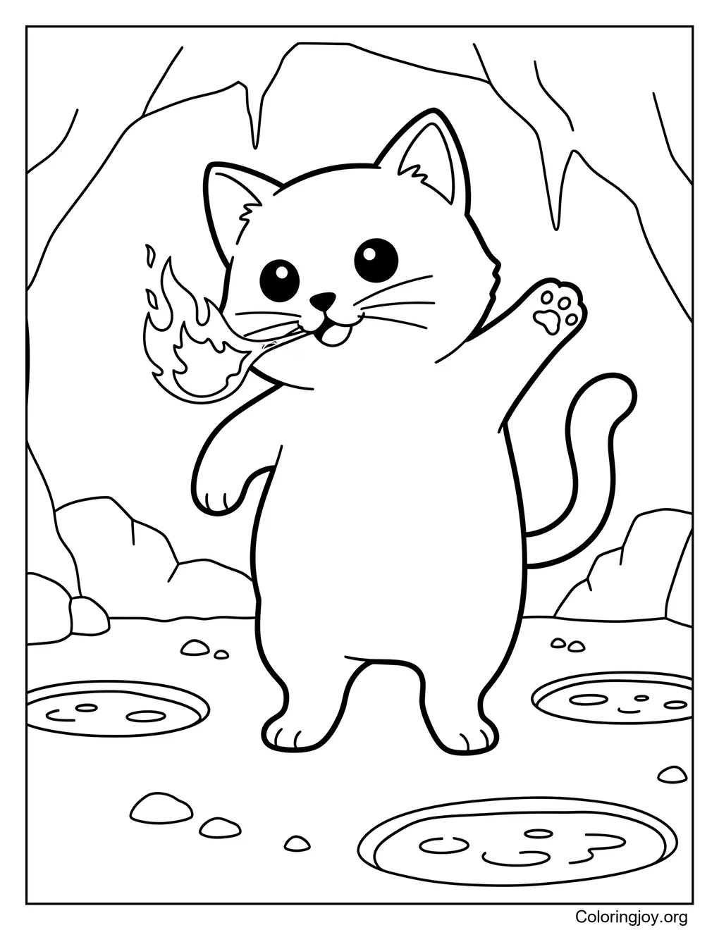 Fire Breathing Monster Cat