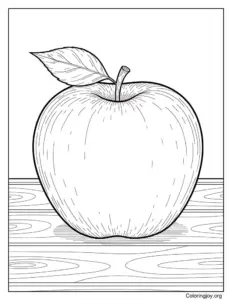 Fresh Red Apple Illustration