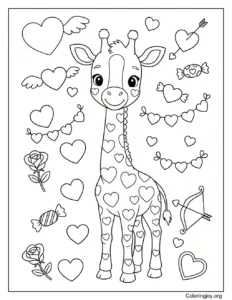 Giraffe Valentine