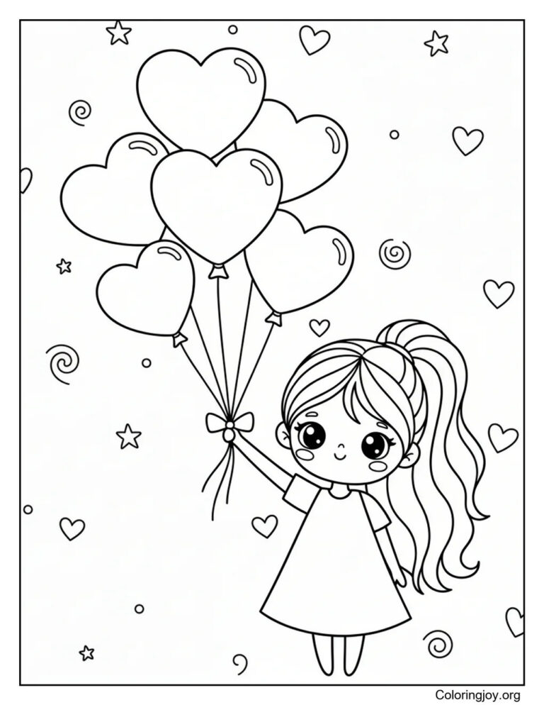 Valentine’s Day Coloring Pages (53 Free Printable PDFs)
