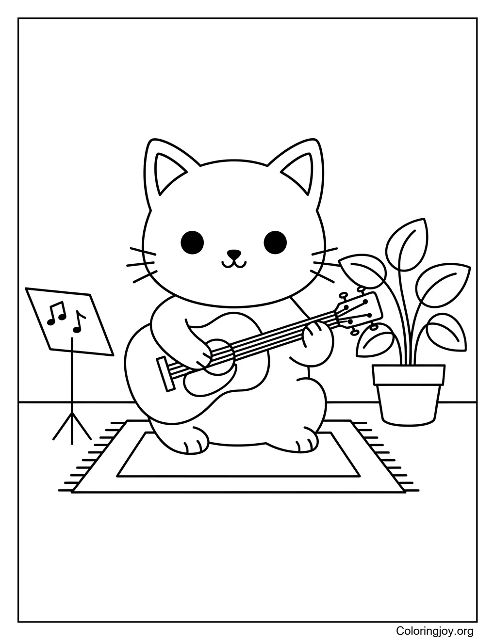 Guitar Playing Cat