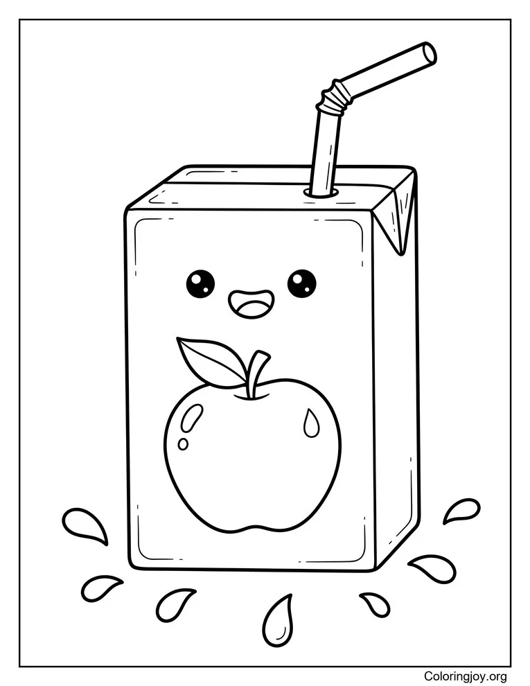 Happy Apple Juice Box