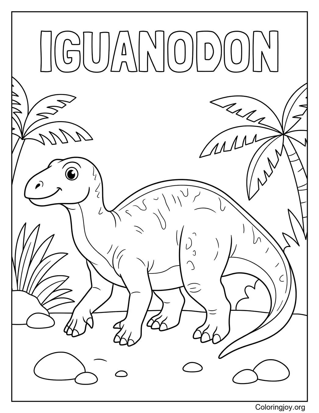 Iguanodon Coloring Sheet