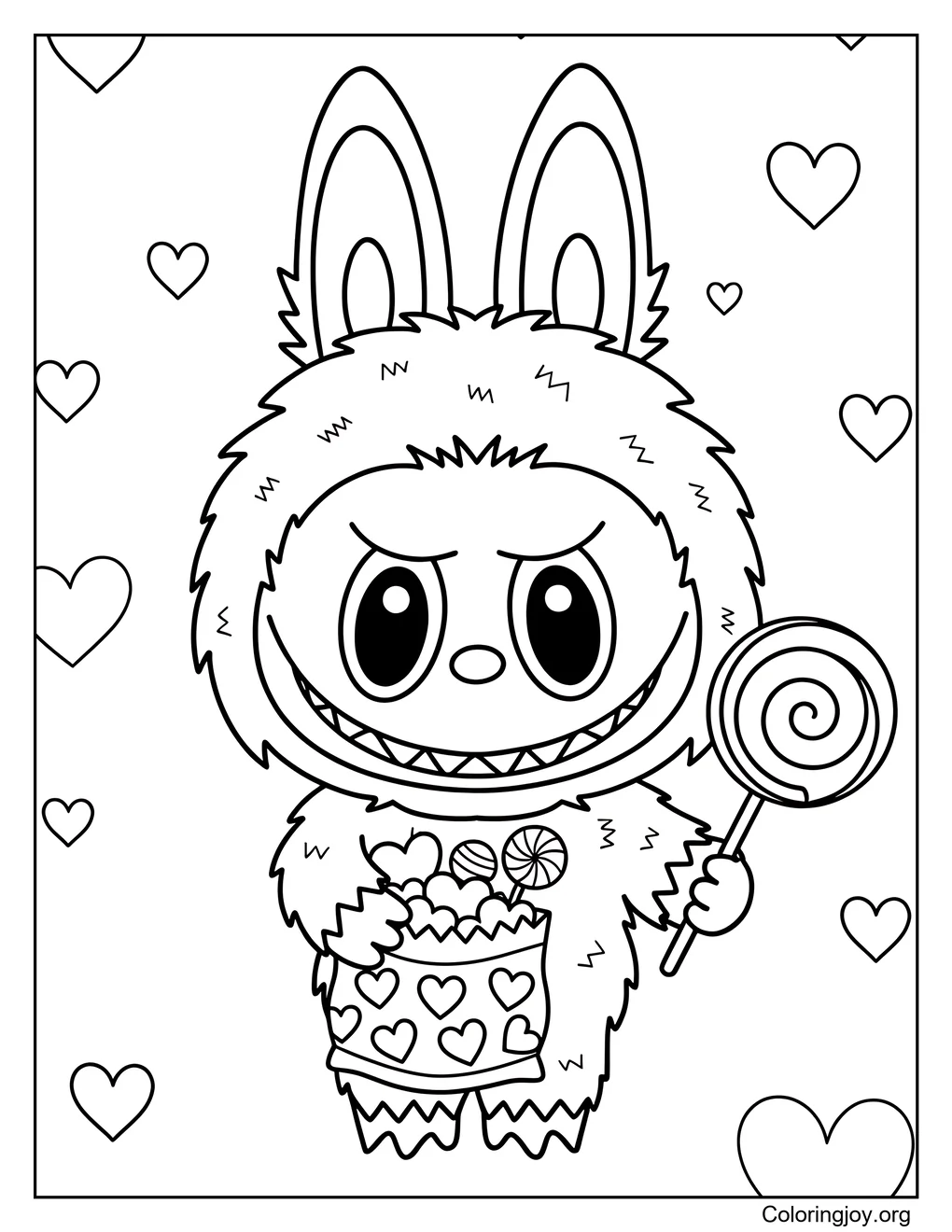 Labubu Shares Sweet Candy