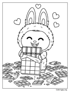 Labubu's Giant Chocolate Hug