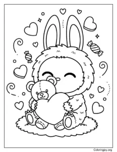 Labubu's Heartfelt Cuddle