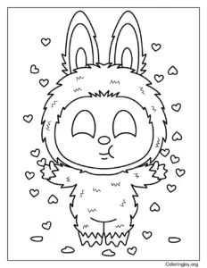 Labubu's Sweet Heart Confetti Celebration