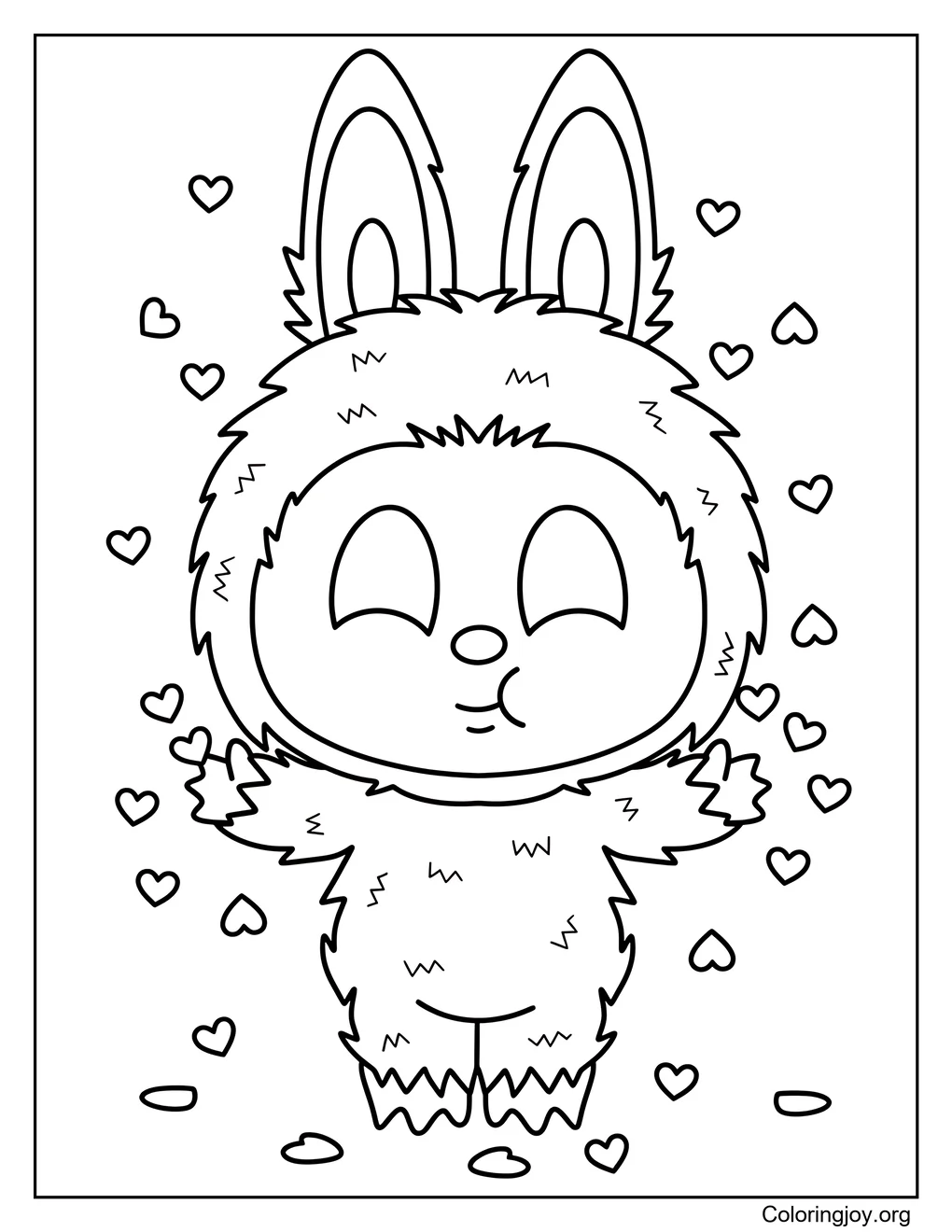 Labubu's Sweet Heart Confetti Celebration