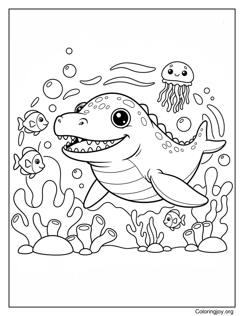 Mosasaurus-Ozean-Dinosaurier