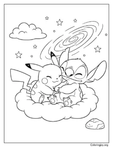 pikachu and stitch