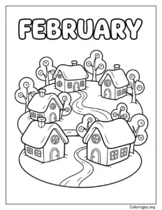 Snowy Village Scenes