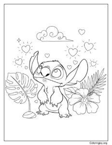 Stitch and the Valentine Fireflies