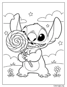 stitch lollipop