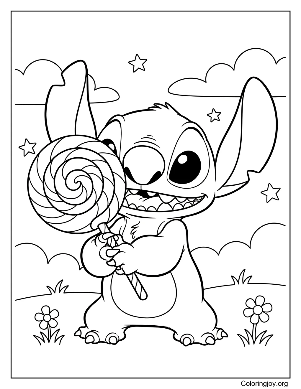 stitch lollipop