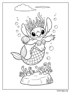 stitch mermaid