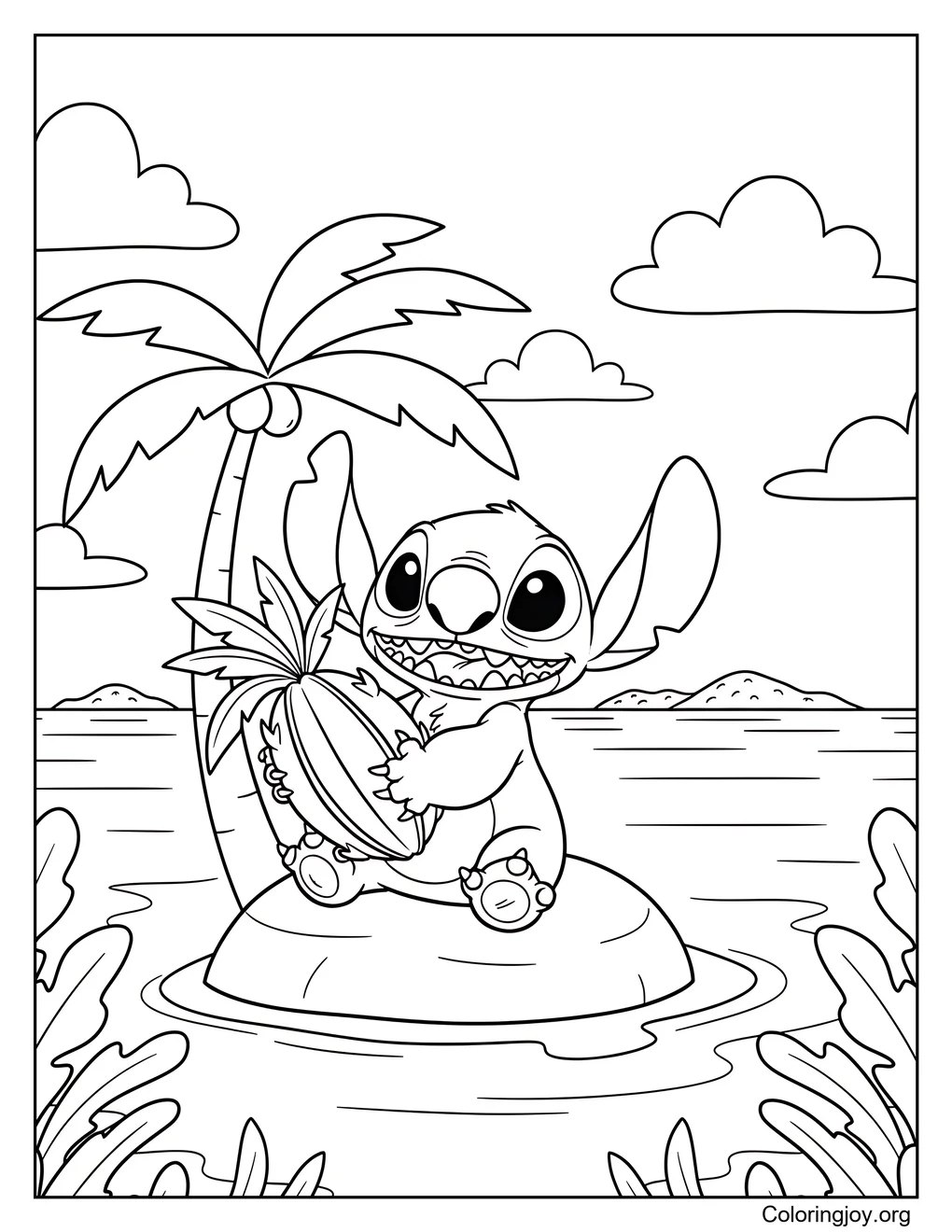 stitch pineapple