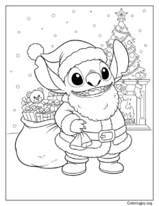stitch santa