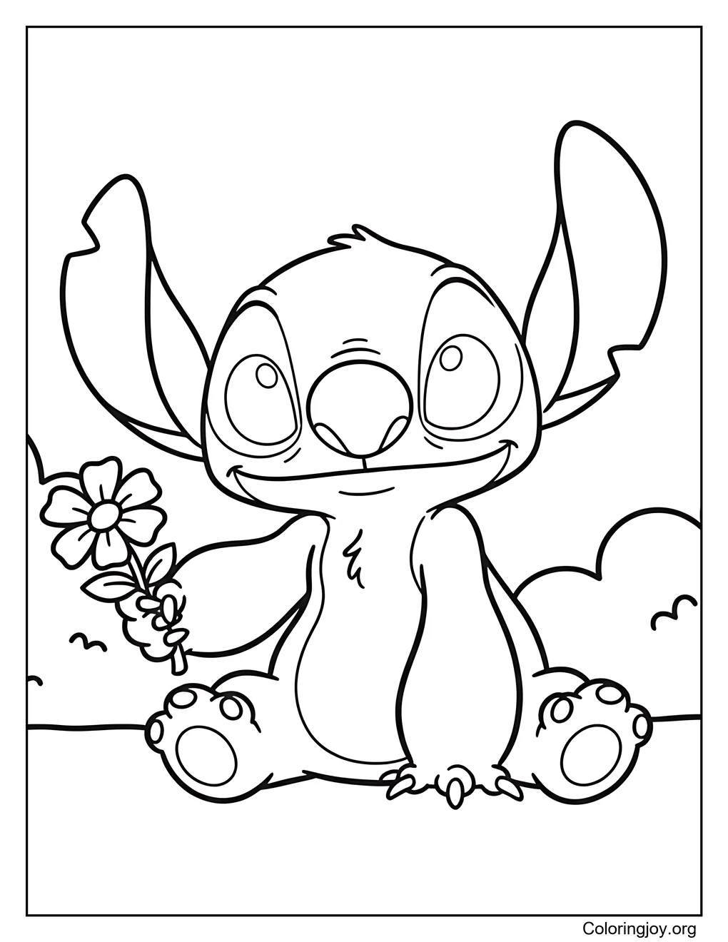 Stitch turning mischief into a loving moment