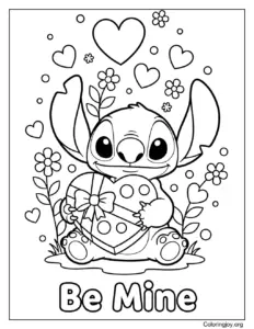 Stitch Valentine Be Mine