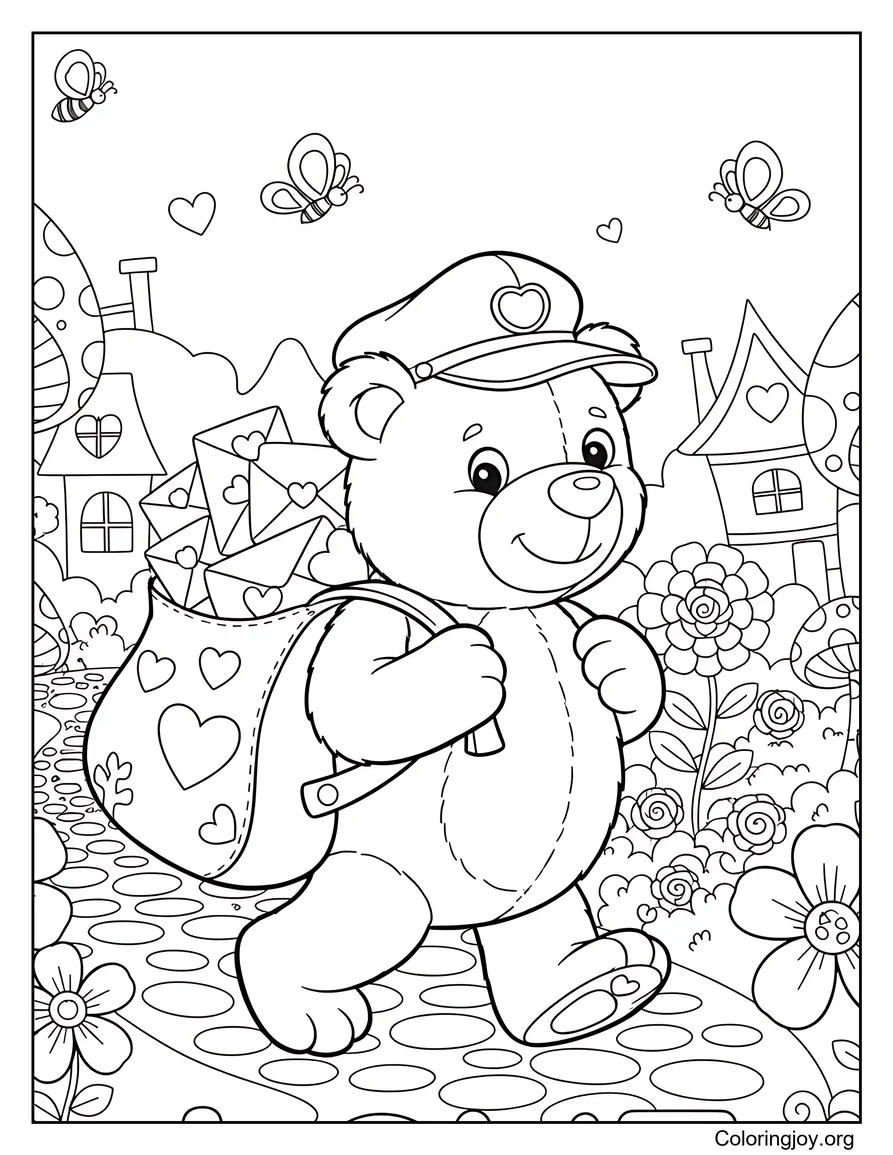 Teddy Bear Valentine Delivery