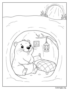 The Cozy Groundhog Burrow