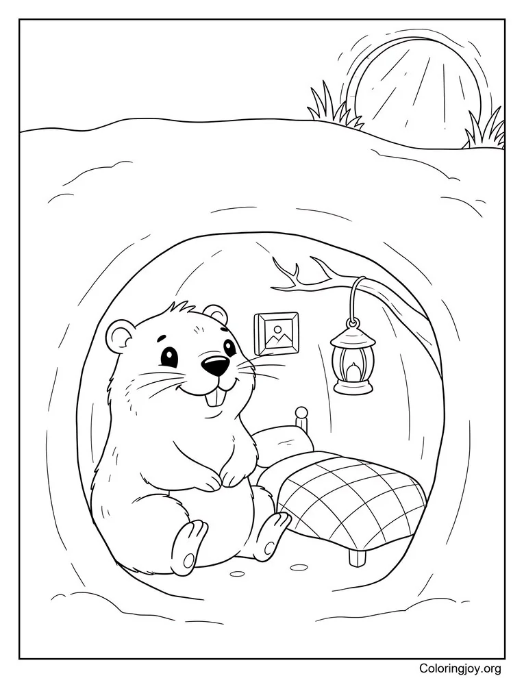 The Cozy Groundhog Burrow