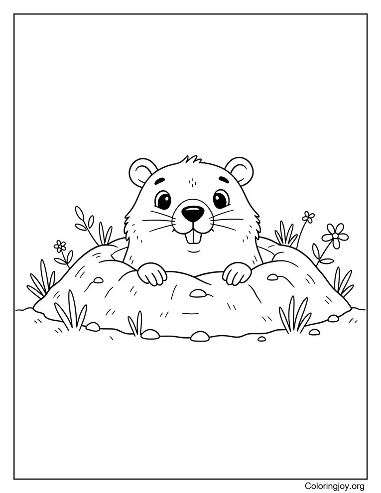 The Curious Groundhogs Peek