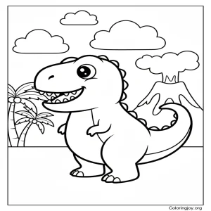 Cute Tyrannosaurus rex