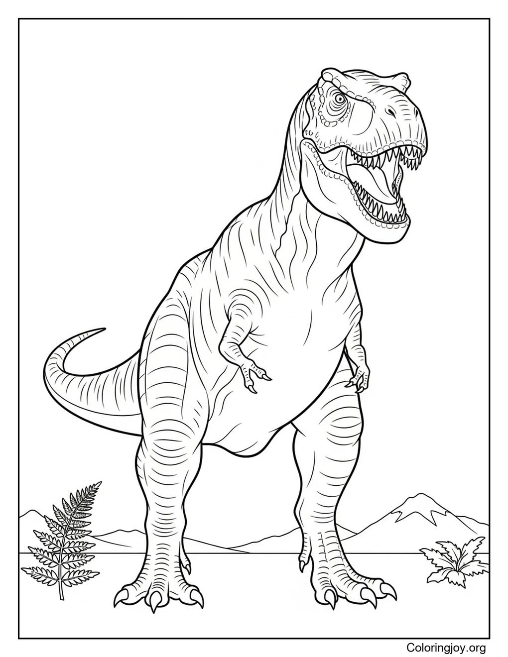 Free Printable Dinosaur Coloring Pages for Kids