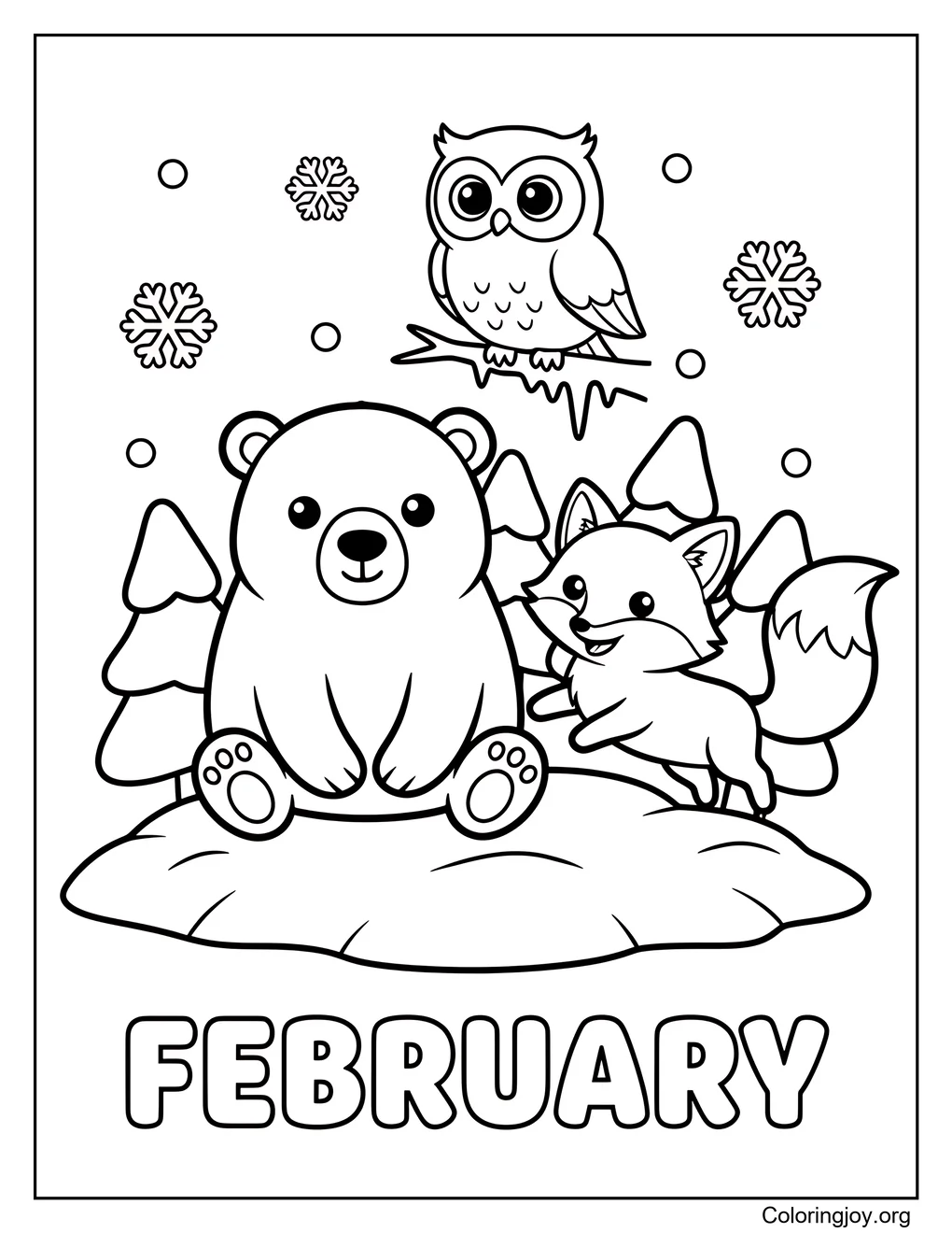 Winter Animals in February