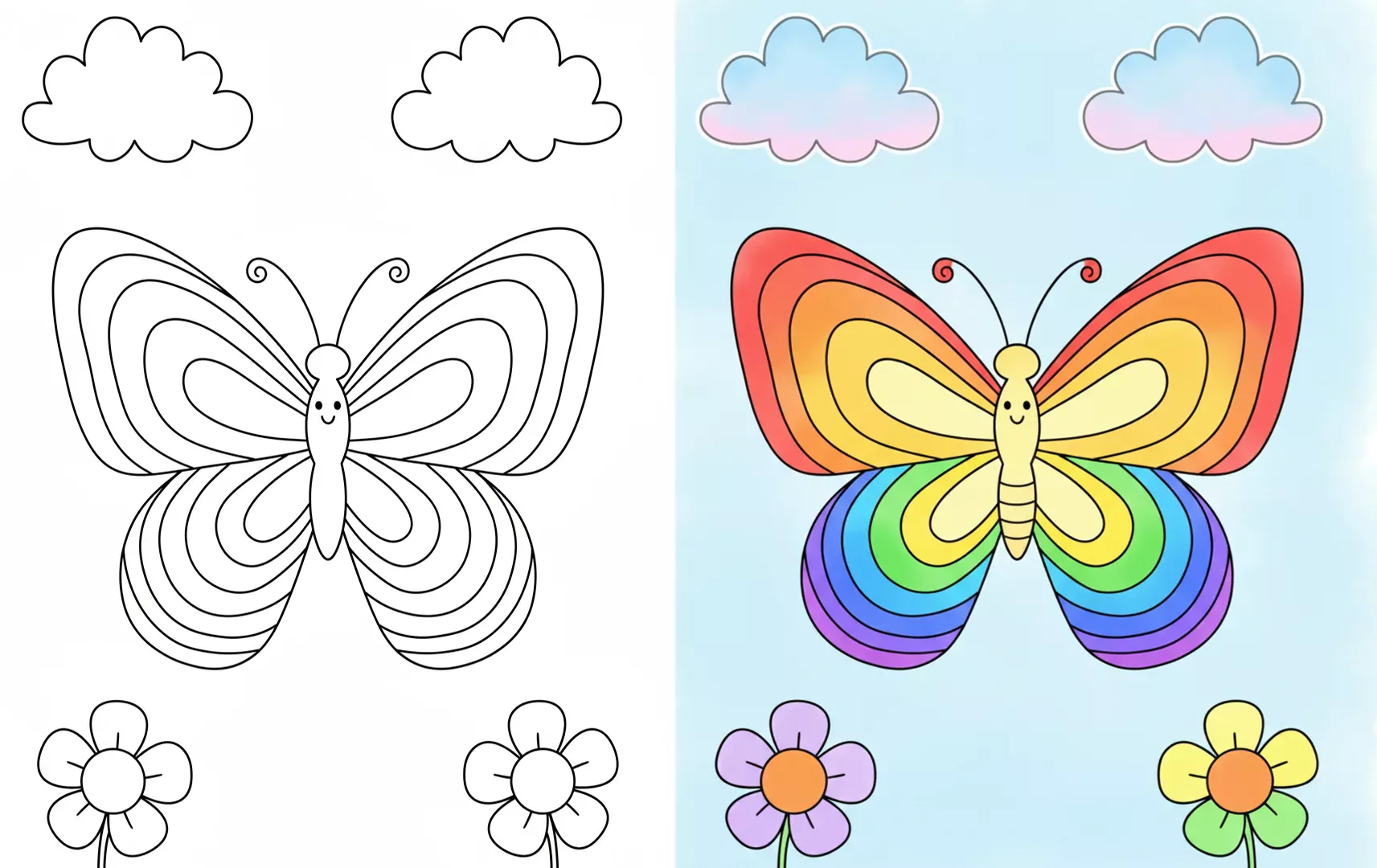Free Butterfly Coloring Pages (Printable PDFs)