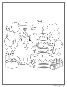 Capybara Birthday Celebration