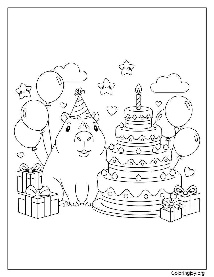 Capybara Birthday Celebration